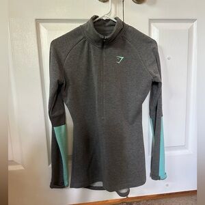 Gymshark Gray Quarter-Zip Pullover